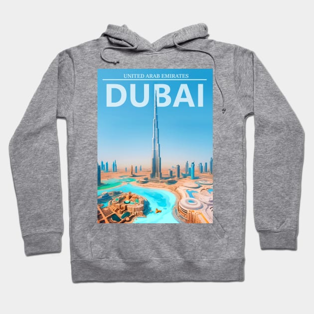 Dubai - United Arab Emirates Hoodie by AbundanceSeed